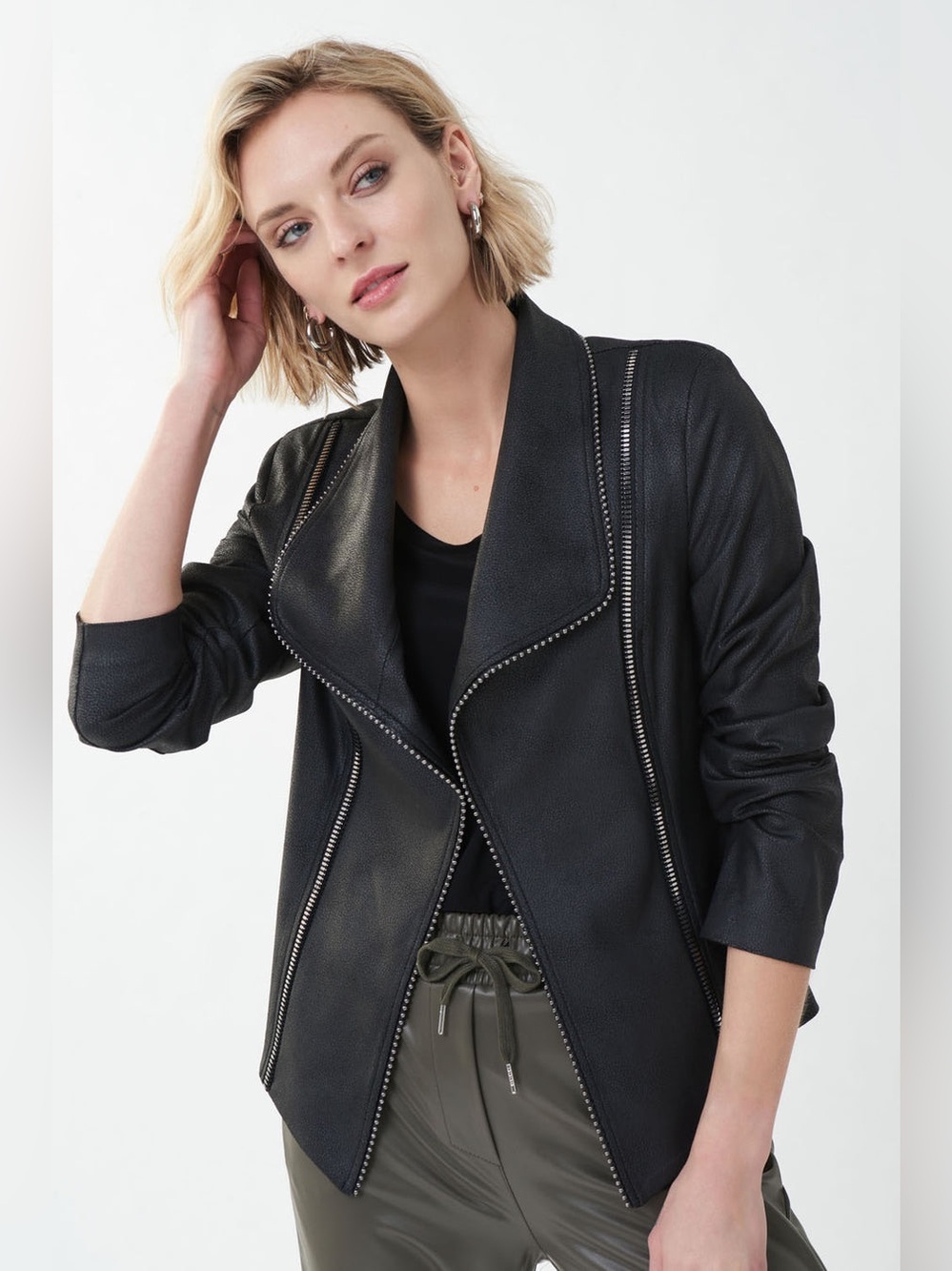 Joseph Ribkoff Foil Suede Jacket